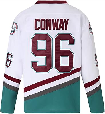 Ducks Jersey, 96 Conway Jersey, 66 Bombay 33 Goldberg 99 Banks Jersey, Hockey Jerseys Men Size