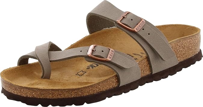 Birkenstock Women's Mayari Thong Sandal,Stone,EU Size 39 / Women's US Size 8-8.5