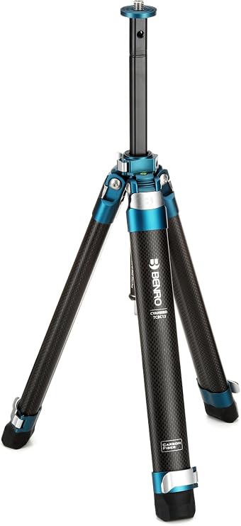 Benro Carbon Fiber Center Column Accessory Without Head Lightweight Height Extension, Flip-Lock Adjustment, 1/4"-20 & 3/8"-16 Mount Compatibility for Tripod Upgrades (TCBC12)