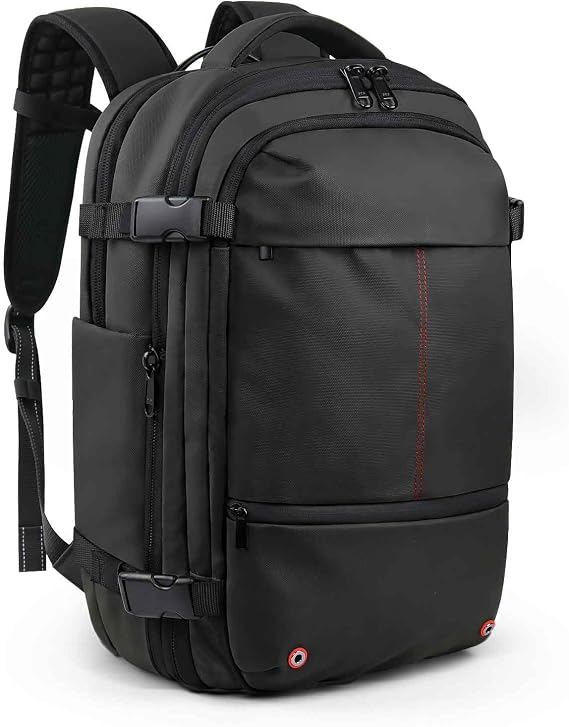 travel inspira Backpack for Travel, 60L Expandable Vacuum Backpack with Electric Vacuum Pump, Water-Resistant & TSA Anti-Theft for Airplane Vacuum Seal Compression Air-Seal Bag for Travel | Airplane Compression Air-Seal Bag with Electric Vacuum Pump; Water-Resistant & TSA Anti-Theft for Travel, Carry-on Bag