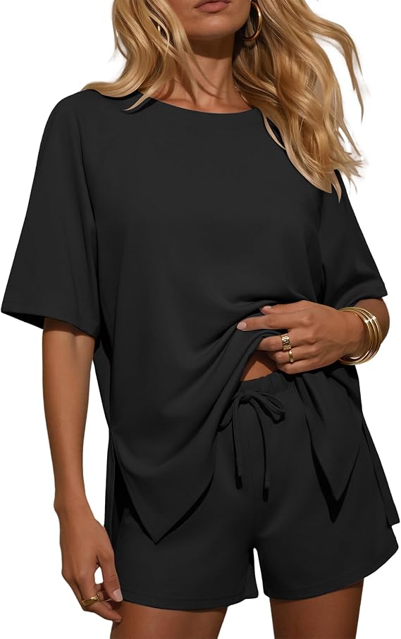 Ekouaer Womens Two Piece Sets Summer Lounge Set Matching Outfits