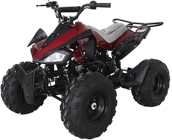X-PRO 125cc ATV Quad TVs Quads 125cc 4 Wheeler Youth ATVs (Red)