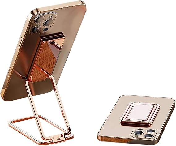 Self-Adhesive Back-Mount 360 Rotatable Phone Ring Kickstand(Amber)