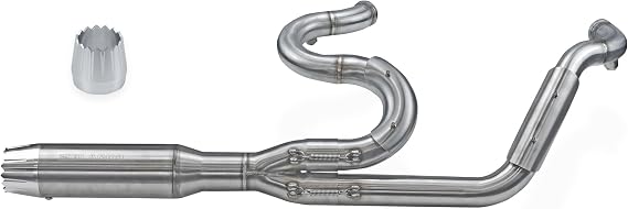 2-into-1 Full Exhaust System Fit For Harley Davidson Touring 2009-2025 Street Glide Road Glide Road King Electra Glide FLHX FLHR FLHT Complete Exhaust Pipe Muffler