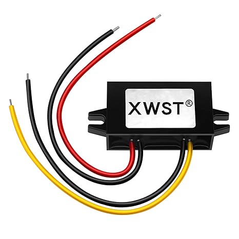 12V 24V Step Down to 5V 1A 5W Converter Voltage Reducer, 5Volt Regulator Waterproof DC/DC Buck Transformer Power Supply