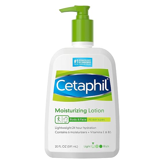 Cetaphil Moisturizing Face & Body Lotion, Sensitive Skin, 20oz