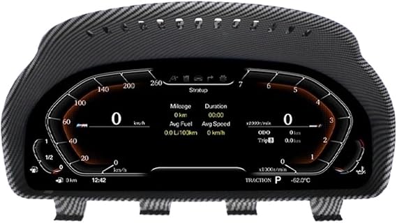 Cluster Dashboard Compatible For BMW 5 6 7 Series F01 F02 F03 F06 F10 Speedometer Digital LCD Instrument Panel 12.3 Inch Latest Tachometer(No HUD)