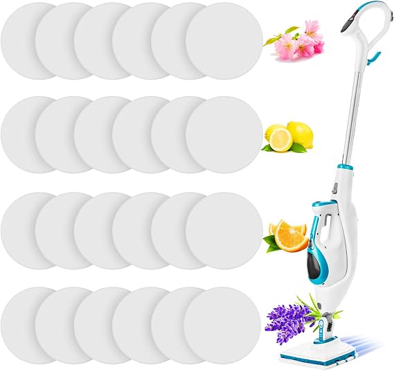 Maitys 24 Pcs Fragrance Discs Replacement Steam Mop Scent Practical Fragrance Compatible with Powerfresh and Symphony Series, Compatible with Model 1940, 1806 and 1132(Fresh Fragrances,24 Pcs)