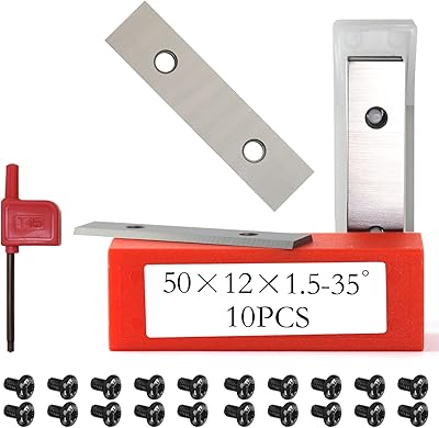 Carbide Scraper Blades 2 50mm Carbide Inserts for Paint Scraper Hand-Held Scrapers Spiral Helical Planer Cutter Heads and Router Bits
