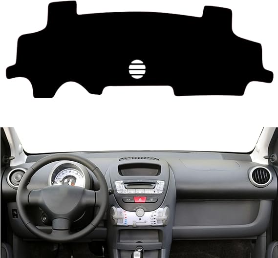Dashboard Cover Dash Mat For Peugeot 107 for Citroen C1 for Toyota Aygo 2005-2014 Dashboard Cover Mat Sun Shade Protect Carpet Anti-Glare