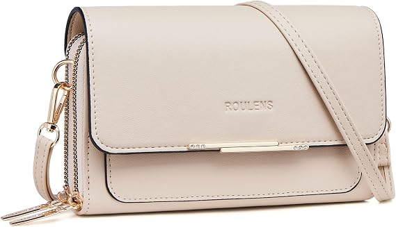 Roulens Small Crossbody Bag for Women,Cell Phone Purse Women's Shoulder Handbags Wallet Purse with Credit Card Slots