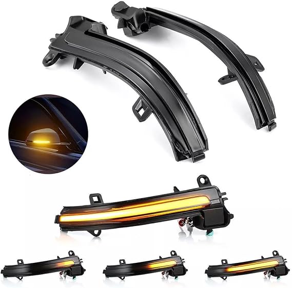 LED Dynamic Turn Signal Mirror Indicator Fit for BMW F20 F21 | Dynamic Sequential Turn Signal, Wing Mirror Indicator Light, Amber Yellow Color, Canbus Error Free, Fit for BMW F20 F21