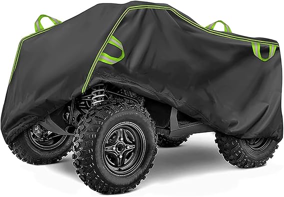 ATV Cover for Hisun Strike 250 2016-2020 2021 2022 2023 2024 2025, All-Weather Outdoor Protection Quad Cover with Reflective Strips, 4 Wheeler Quad Rain Snow and Sun Protection Cover
