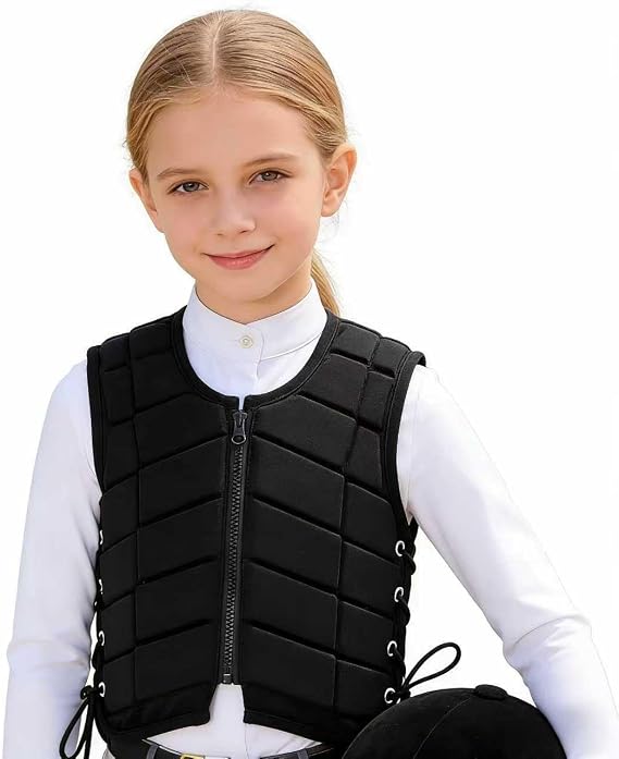 Horse Riding Vest Kids Girls Equestrian Safety Vest Youth Children's Body Protector Horseback Riding Protection