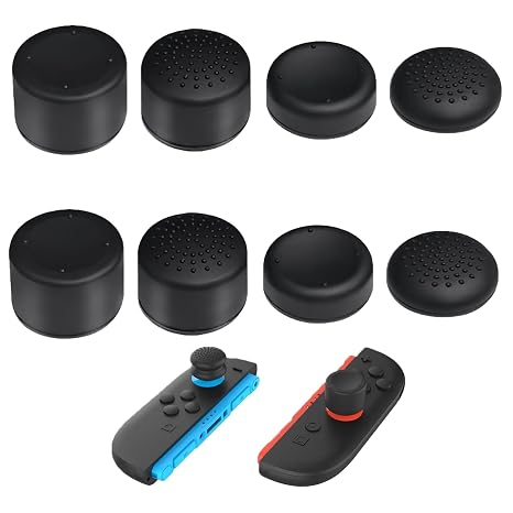 8 Pcs Switch 2 Thumb Grips,Switch 2 Thumb Grips,For Fps/Rpg | Ergonomic Design Silicone Thumbstick,Enhanced Gaming Grip, Comfortable & Durable,Improve Control And Guard Joystick Wear