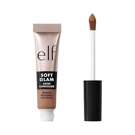e.l.f. Soft Glam Satin Concealer Medium Coverage for Impurities and Eye Area Does Not Settle Long-Lasting Vegan and Cruelty Free 31 Medium Neutral
