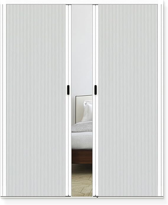 Concertina Door Concertina Doors Internal White, 190 200 210 220 230 240 CM High Honeycomb Invisible Folding Door for Kitchen Bathroom Large Open Room, No-Drilling(170x240cm/67x94.4in)