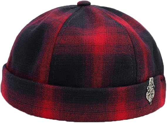 Docker Cap Hats Skullcap Beanie Worker Sailor Cap Brimless Cap Retro Rolled Cuff
