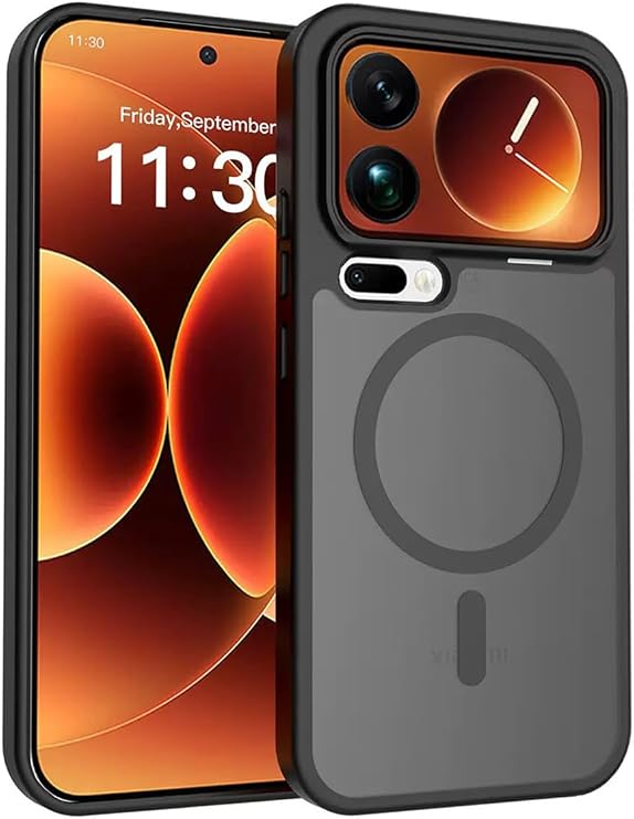 Xiaomi 17 Pro Max Uyumlu Manyetik Şarj Özellikli Mat Görünümlü Şık Kapak