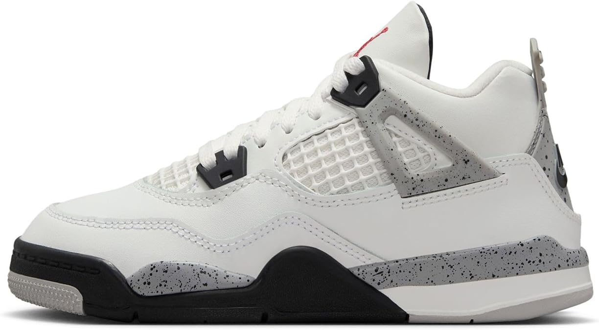 Air Jordan 4 Retro OG "White Cement" (Preschool)