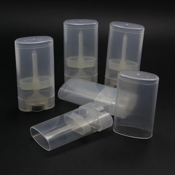 15ml Empty Refillable Deodorant Container Plastic Lip Balm Tubes Containers Lip Gloss Containers Holders 10 Pcs Clear