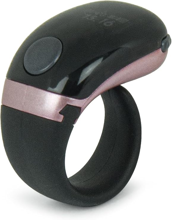 Şarjlı, Hafızalı, Titreşimli Dijital Zikirmatik Yüzük - Ayarlanabilir Boyut (18/20/22 mm) - Rosegold