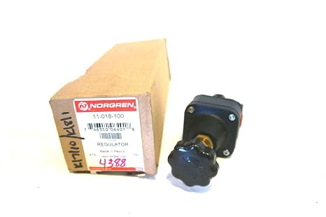 NORGREN 11-018-100 1/4 INCH NPT Port, 11 Series, 12 SCFM Flow Rate, 150 PSI MAX, 160 F MAX Temperature, 60 PSI Outlet, Pneumatic Pressure Regulator