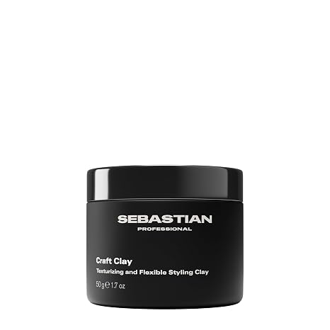 Sebastian Professional Styling Craft Clay | Remoldable Texturizing | Hair Styling Clay for Natural Hold | 1.7 oz