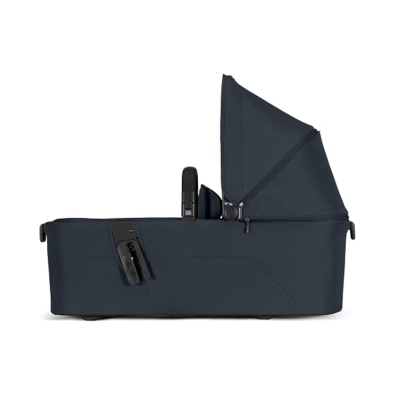 Joolz Aer2 Foldable Cot for Baby Stroller Ultra-Light Cot with One-Hand Quick Fold - Soft Mattress - Large UPF 50+ Canopy - Perfect Baby Cot Add-on for Your Aer2 (Dark Navy Blue)