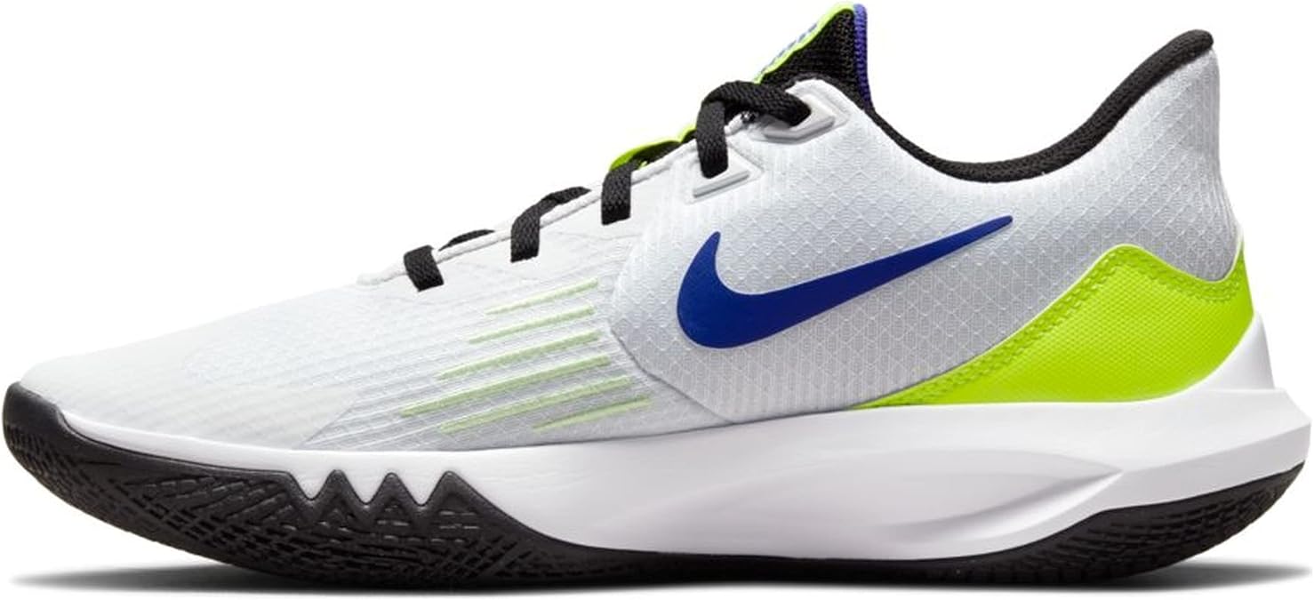 Nike Mens Precision V Basketball Fitness Basketball Shoes White 11 Medium (D)