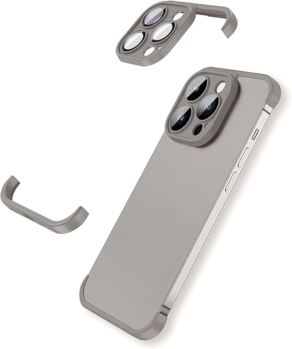 Borderless Four Corners Shockproof Case For iPhone 17 Air 16 15 14 13 Pro Max Plus With Camera Lens Protector,Soft Silicone Luxury Corner Pad Edge Protective Thin Lightweight