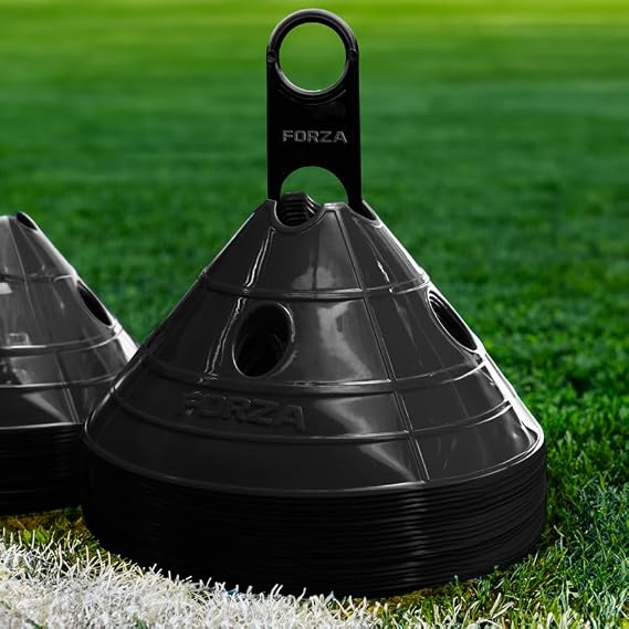 FORZA Soccer SuperCone Training Marker Domes [20 Pack] | Jumbo 5.5in Cones for Speed & Agility Training | Heavy-Duty Weatherproof PVC Options