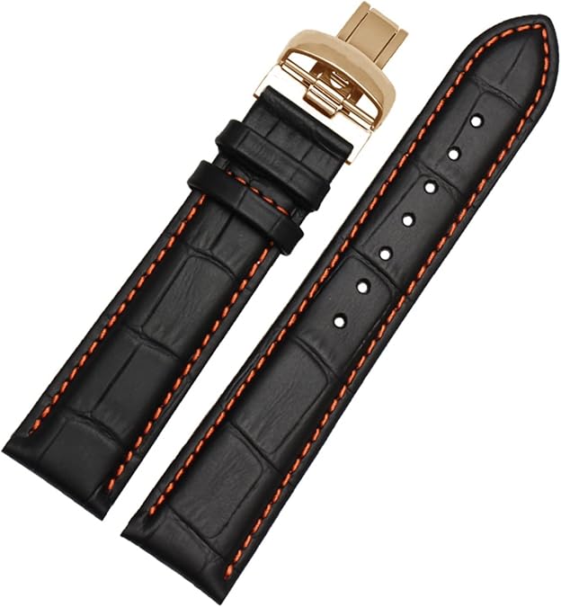 Genuine leather watchband for Mido Multifort M005 Series M005930 wristband 23mm withstainless steel butterfly buckle