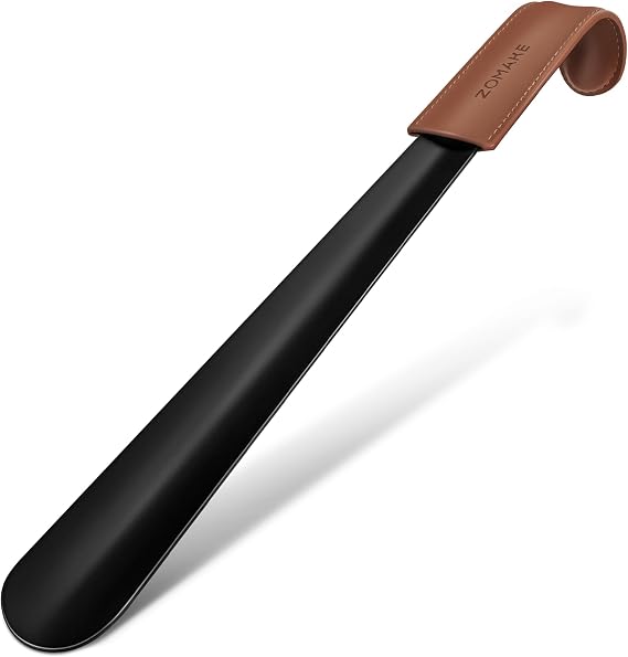ZOMAKE Shoe Horn Long Handle for Seniors Men Women,Metal Long Shoehorn16.5