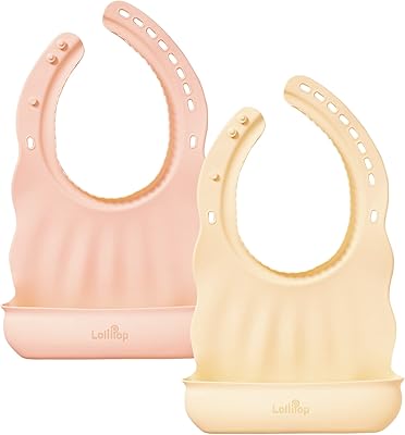 Lollipop Silicone Baby Bib | BPA Free, Skin-friendly, Soft, Comfortable, Adjustable Silicone Bibs for Babies & Toddlers
