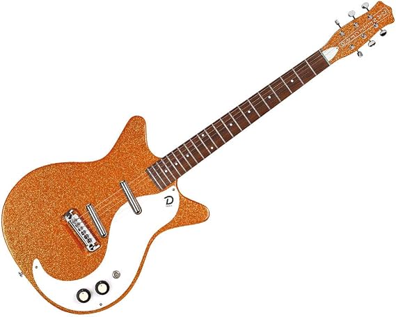 Danelectro '59M NOS Electric Guitar ~ Orange Metal Flake