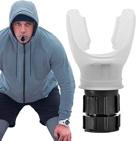 Sports Breathing Trainer | Deep Breathing Exerciser,Portable Lung Trainer Tool Adults Lung Booster with Adjustable Intensity Knob