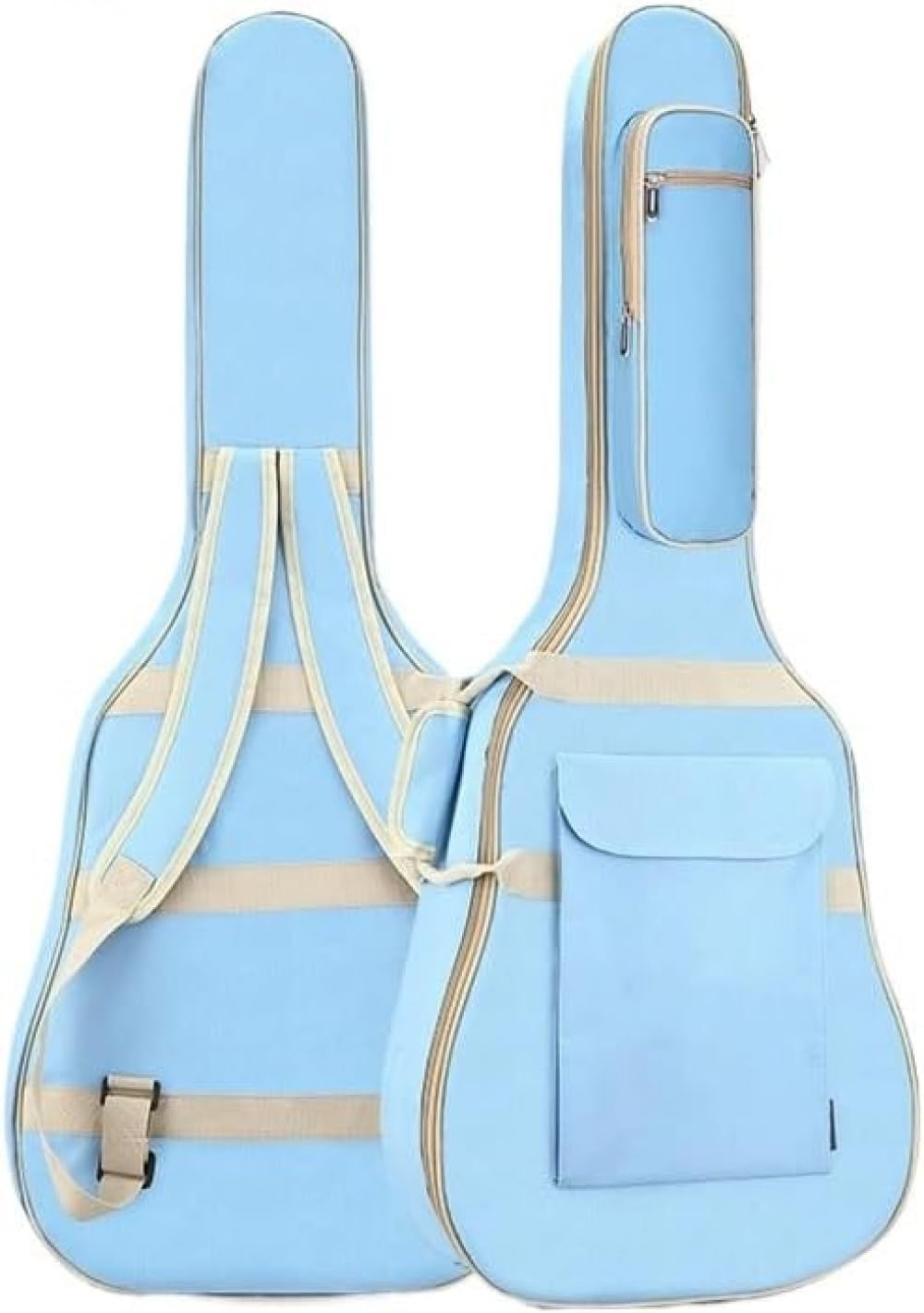 Electric Guitar Gig Bag 41 Inch 600D Oxford Cloth Cushion Lightweight Thick Soft Case, blue, FREE