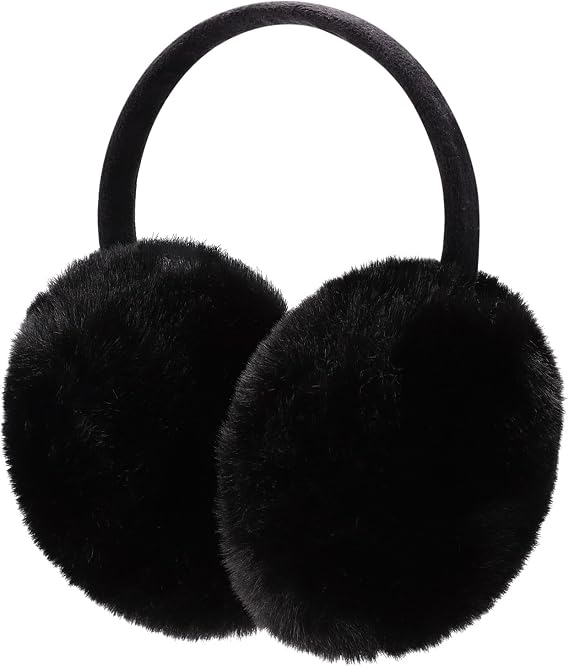 ZTL Women Winter Ear Muffs Fluffy Faux Fur Warm Earmuffs Girls Ear Warmer Soft Plush Outdoor Adjustable Ear Covers