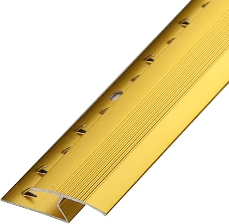 Threshold Strip,Flooring Transition Strip,Floor Transition Strip Z Molding Flooring Trim Transition Bar for Carpet to Floor, Non Slip Doorways Threshold Seam Connecting Strip, Tile Carpets Edge Protec