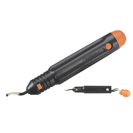 NAVAC NTD28 Copper Tubing Deburrer | Pipe Deburring Tool | Replaceable Deburring Blade | 2 Spare Blades Included |