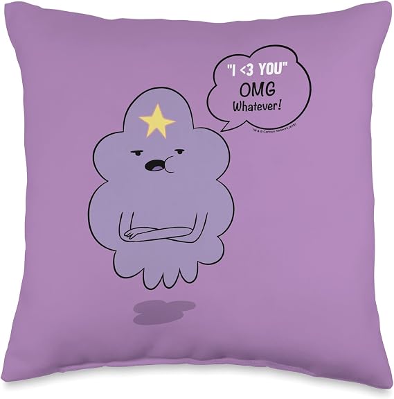 Adventure Time Lumpy Space Princess OMG! Throw Pillow