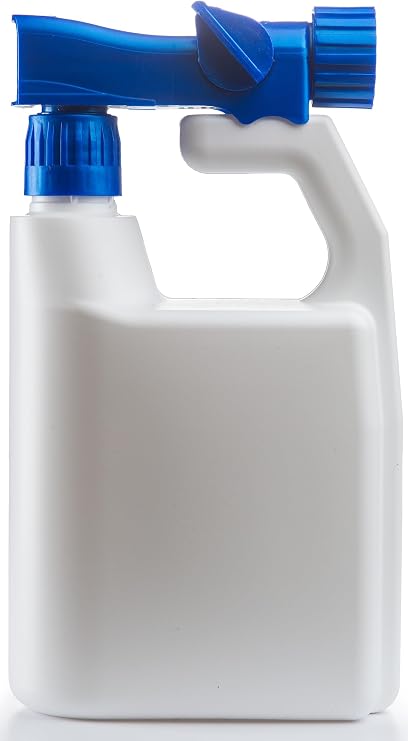Hose-end Sprayer - 100:1 Ratio - 32oz Re-usable, Multipurpose Lawn & Garden Sprayer for Liquid Fertilizer, Weed Killer, Pest Control, Fungicide, Car Wash Soap, and More
