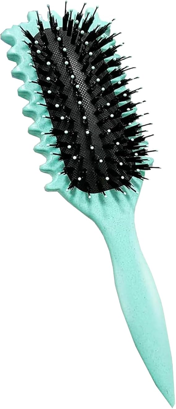 Curl Brush, Bounce Curl Brush, Curly Hair Brush, Curl Brush Without Pulling, Professional Styling or Trendy Curling Hairstyles for All Hair Types Detangling for Women