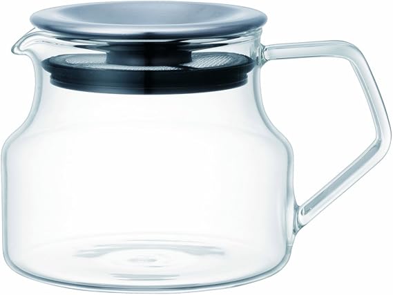 KINTO KINTO Cast One-Touch Teapot 450ml Heat Resistant Glass Black Tea Microwave and Dishwasher Safe 23087
