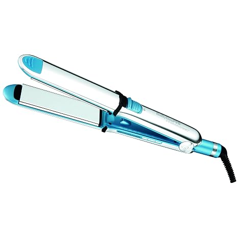 BaBylissPRO Nano Titanium Prima Ionic Hair Straightener Professional Flat Iron & Curling Iron in One for Stylists, Pro Styling Hair Tool