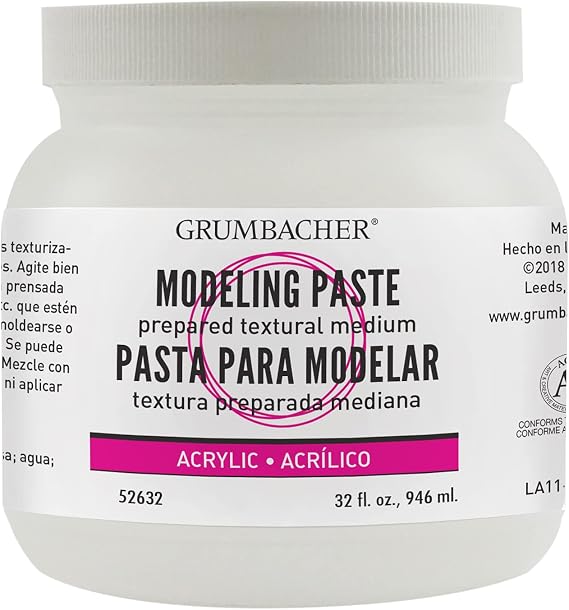 Grumbacher Acrylic Modeling Paste, 32 Oz. Jar
