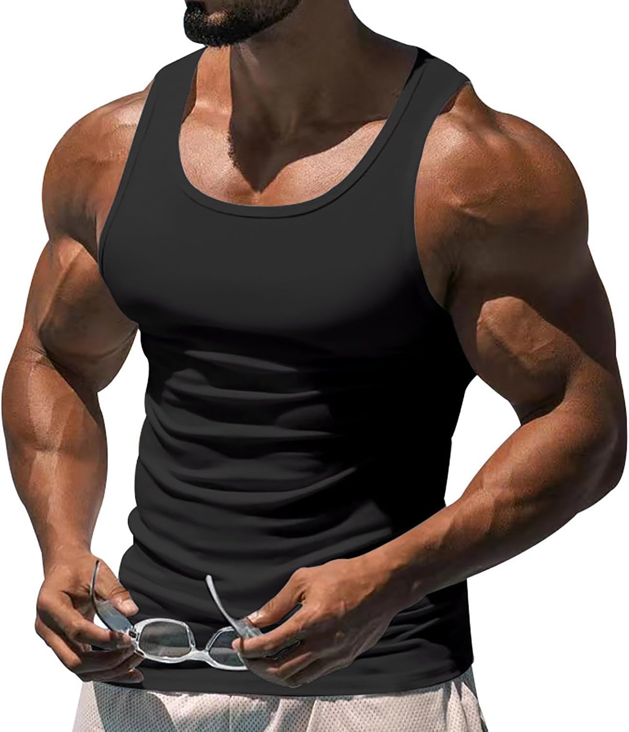 Ekko Beaters - Ekko Beaters for Men, Ekko Beaters Tank Top Men, Mens Solid Color Sports Vest