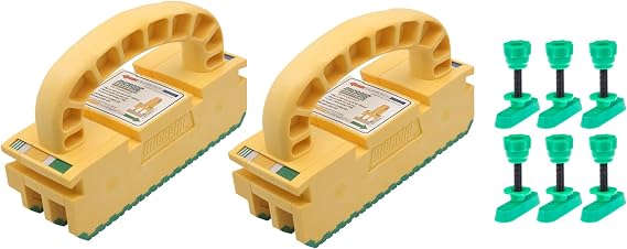 MICROJIG GRR-RIPPER 2GO 3D Pushblock and Dovetail Router Bit Track Hardware for Woodworking, Jointer, Band and Table Saw Accessories, GR-2GOX2+DV-HL1.0K6 Bundle