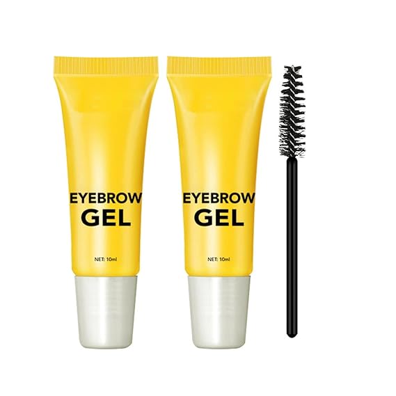Brow Styling Spiking Glue - Extreme Hold Brow Gel For Fluffy Lifted Brows, Lightweight, Non-Sticky & Flake-Free Formula, Long-Lasting 16-Hour Wear, Natural Feathered Look(2pcs)